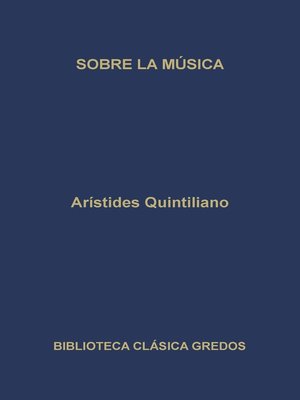 cover image of Sobre la música